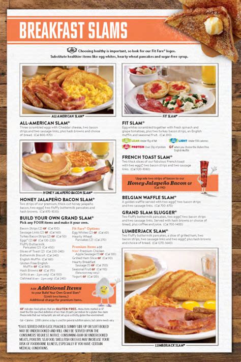 Denny’s Menu | OC Restaurant Guides