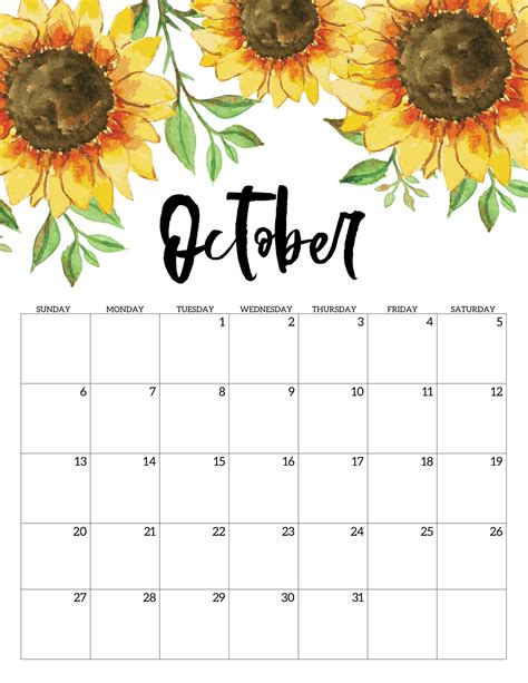 Free Printable Calendar 2019 - Floral - Paper Trail Design | Calendar printables, Monthly ...