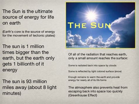 #11 The Sun as an Energy Source