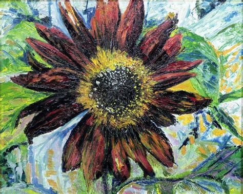 Pin by Louise Womack on red sunflowers | Red sunflowers, Painting, Sunflower