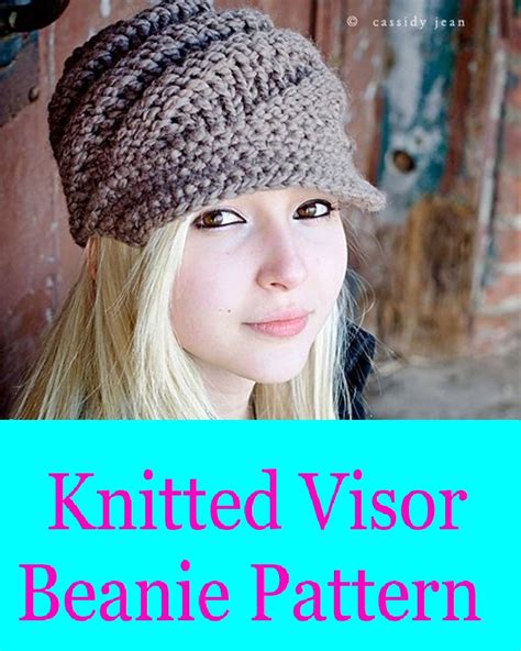 New Visor Beanie Knit Pattern - Knitting News