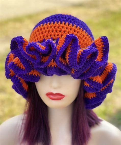 Crochet Ruffle Hat - Etsy