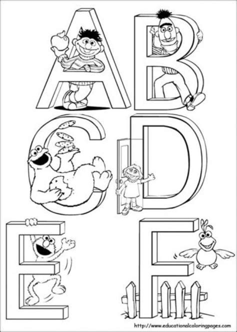 Elmo Abc Coloring Pages - Coloring Pages