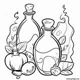 Potions Coloring Page  Pagescom sketch template