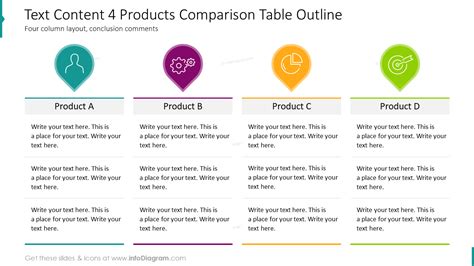 19 Creative Comparison Tables PowerPoint Product Charts Template