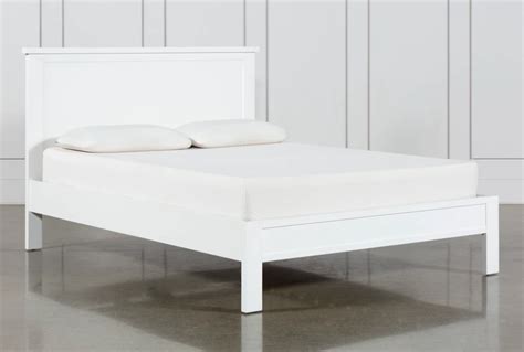 Larkin White Full Wood Panel Bed | Living Spaces