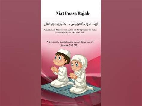 Niat Puasa Rajab - YouTube