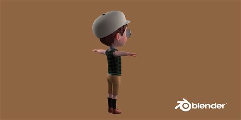 Cartoon Boy 3D model - Blender Market