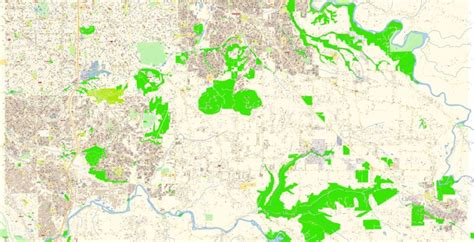 Gresham Oregon US Map Vector Exact City Plan High Detailed Street Map editable Adobe Illustrator ...