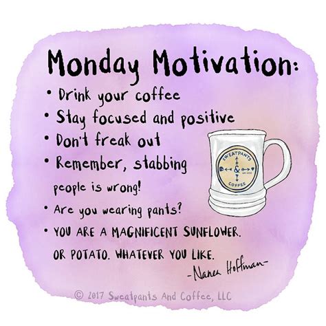 Sweatpants & Coffee on Instagram: “Monday motivation.”