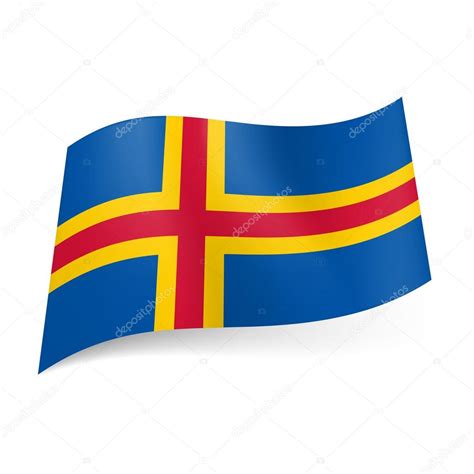 Flag of Aland Islands Stock Vector Image by ©dvargg #40000651