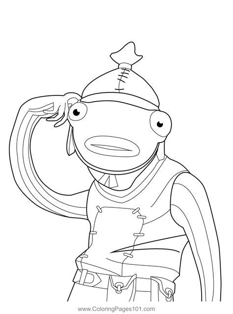 Fishstick Fortnite Coloring Page for Kids - Free Fortnite Printable Coloring Pages Online for ...