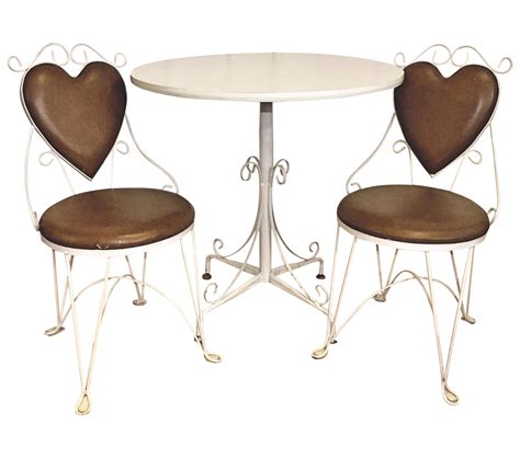 Charming Vintage Ice Cream Parlor Table & 2 Chairs | Parlor table, Dining table chairs, Table ...