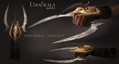 Armando Savoia Concept Artist - UMAKALA - Ranged And Close Combat Weapons