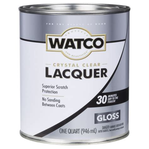 Watco Companies Lacquer Clear Wood Finish Quart, Gloss - Walmart.com - Walmart.com