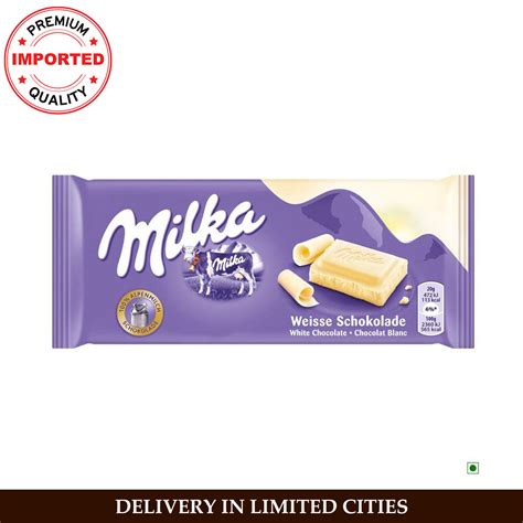 Buy/Send Milka White Chocolate Bar Online- Ferns N Petals