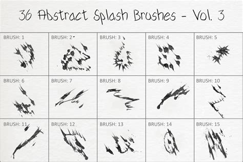 Photoshop Shape Brushes Preview