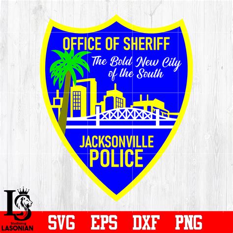 Badge Office of Sheriff Jacksonville Police svg eps dxf png - Inspire ...