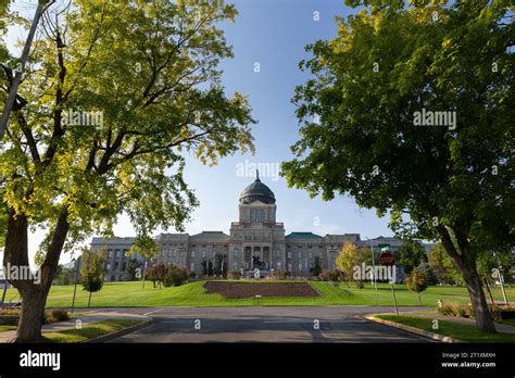 Main facade of the Montana State Capitol in Helena, Montana Stock Photo ...