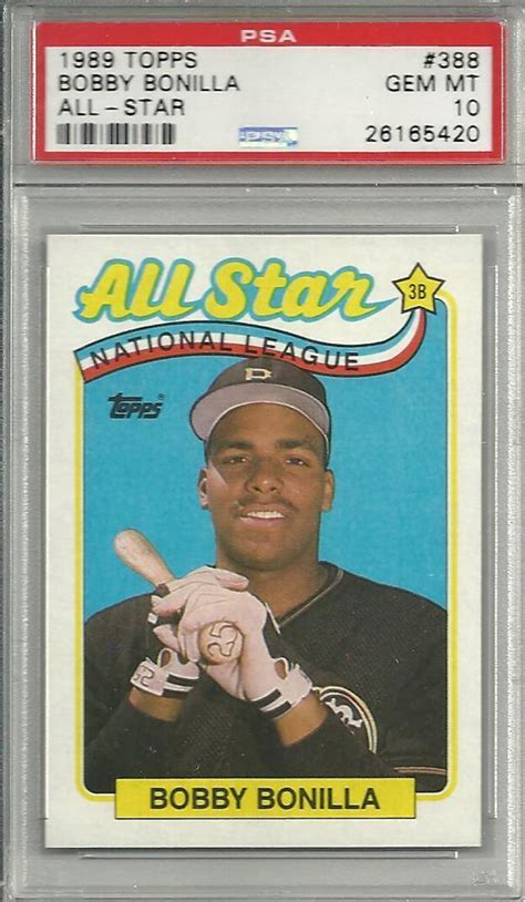 Auction Prices Realized Baseball Cards 1989 Topps Bobby Bonilla ALL-STAR