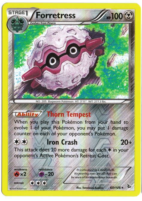 Pokemon Forretress Reverse Holographic Card | Pokemon, Pokemon cards, Pokemon trading card game