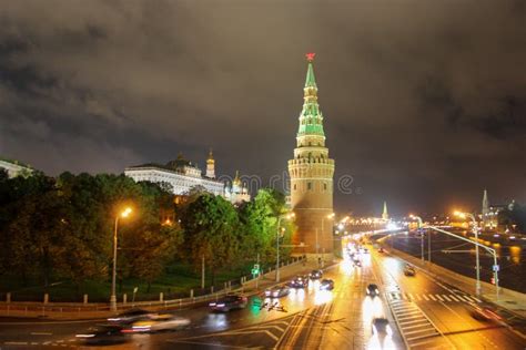 Moscow Kremlin at night stock image. Image of landmark - 183796775