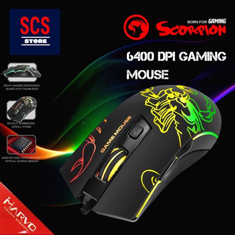 Marvo Gaming Mouse 6400 DPI - Leaders Center