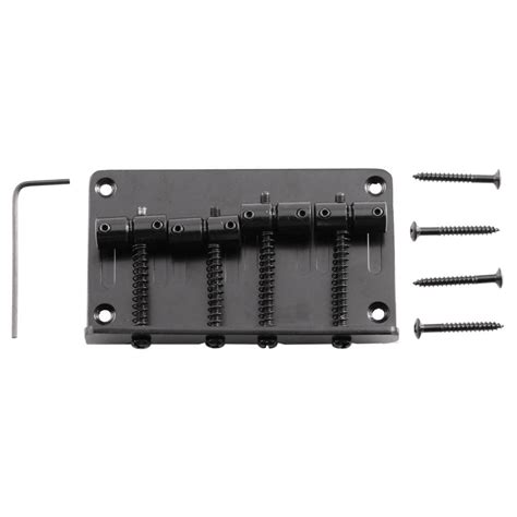 Black Bass Guitar Bridge for Precision Style and Jazz Bass Guitars ...