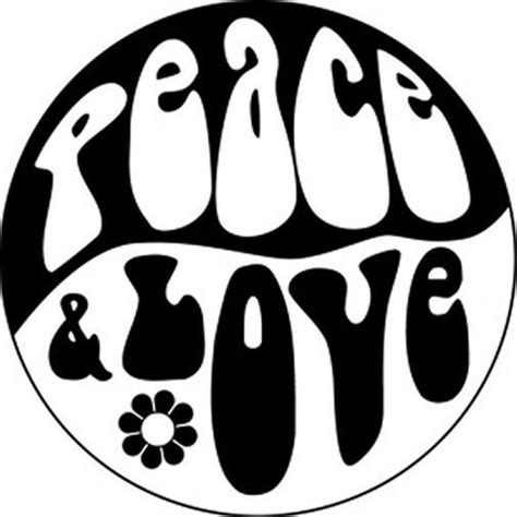 Peace & Love Vinyl Sticker