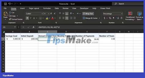 How to calculate interest rate using the RATE function in Excel ...