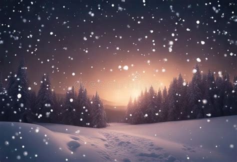 Falling Snow Background Stock IllustrationSnow, Sky, Night, Backgrounds ...