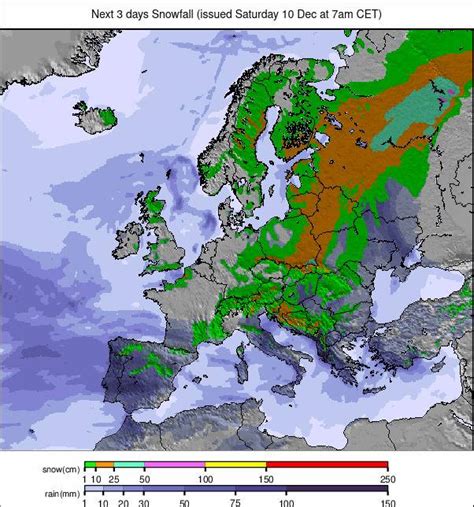 Precipitation maps Europe #weather. Rainfall Europe next 3 days.