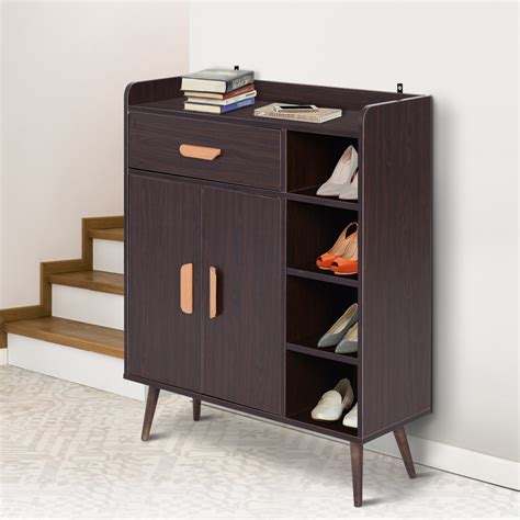 Side Cabinet Hallway Storage Unit Console Table Entrance Shelf Cupboard 2 color | eBay