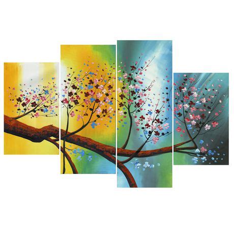 Design Art Large Floral Canvas Wall Art | Walmart Canada