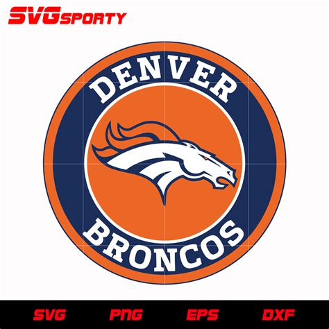 Denver Broncos Circle Logo svg, nfl svg, eps, dxf, png, digital file ...