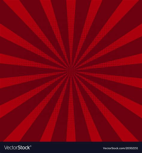 Abstract background with red sun rays Royalty Free Vector