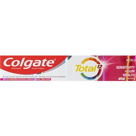 Colgate Total 12 Sensitivity + Gum Health Toothpaste 200g | Woolworths