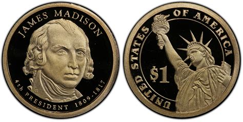 2007-S $1 James Madison, DCAM (Proof) Presidential Dollars - PCGS CoinFacts