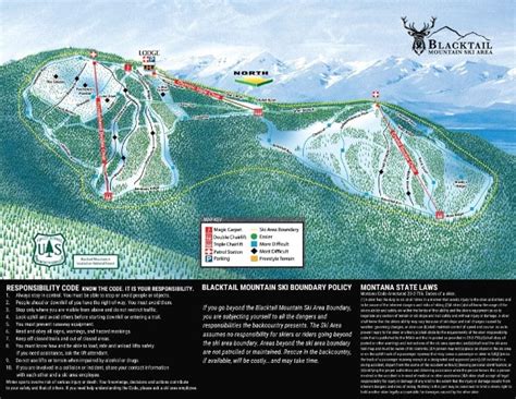 Blacktail Mountain Piste and Ski Trail Maps