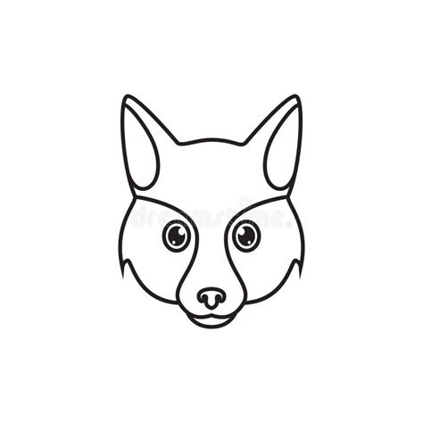 Face Cartoon Line Little Fox Logo Design Vector Graphic Symbol Icon Sign Illustration Creative ...