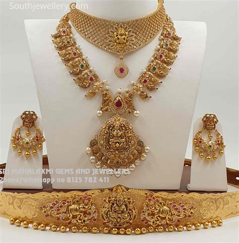 22k Gold Wedding jewellery set - Indian Jewellery Designs