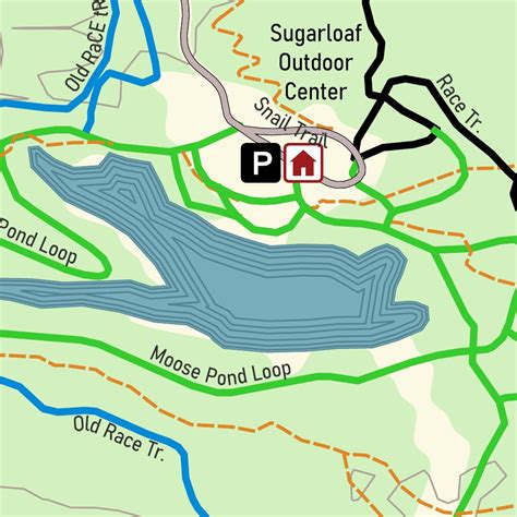 Sugarloaf Outdoor Center Nordic Trails Map by Eyes Up Adventures ...