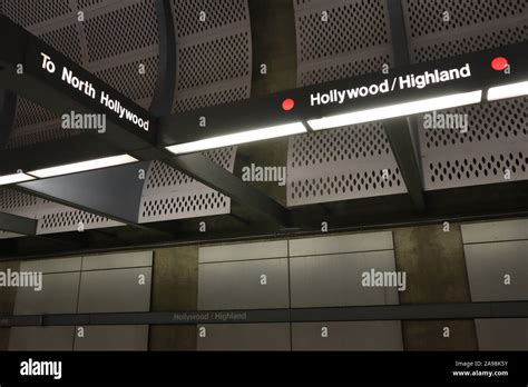 Hollywood, California - Hollywood/Highland Metro Rail Station Stock ...