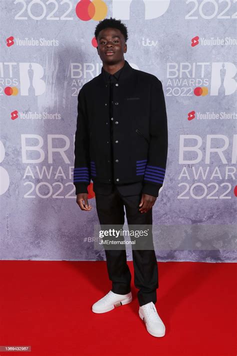 Bukayo Saka attends The BRIT Awards 2022 at The O2 Arena on February ...