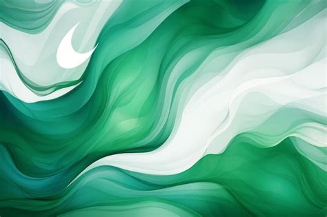 Premium AI Image | Pakistan national flag isolated d white background