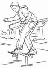 Skateboarding coloring Pages  Free Coloring sketch template