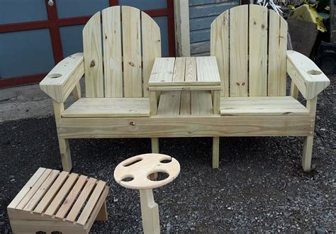 Adirondack Bench with table | Adirondack bench, Table, Adirondack