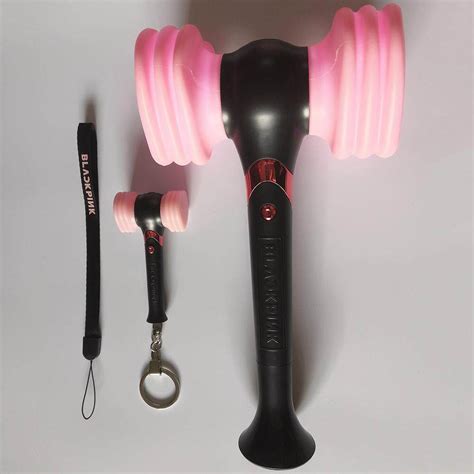 Kpop Blackpink Lightstick Official Heart-Hammer With Mini Keyring Light ...