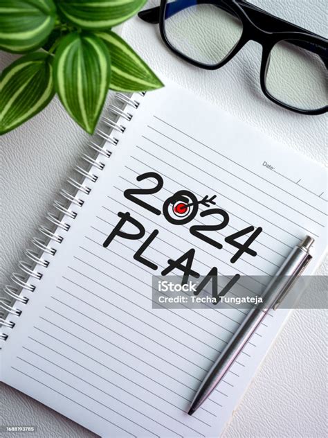 Goals Action And Plan Resolution Concept In New Year 2024 Handwriting ...