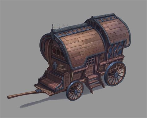 carriage, seon ra _ on ArtStation at https://www.artstation.com/artwork/oAQYVz Fantasy Concept ...